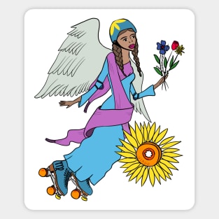 Virgo Rollergirl Magnet